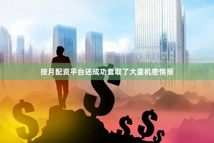 按月配资平台还成功套取了大量机密情报